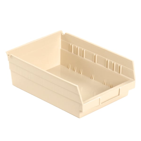 Global Industrial Shelf Storage Bin, Polypropylene, Tan, 4 in H 184838BG - main
